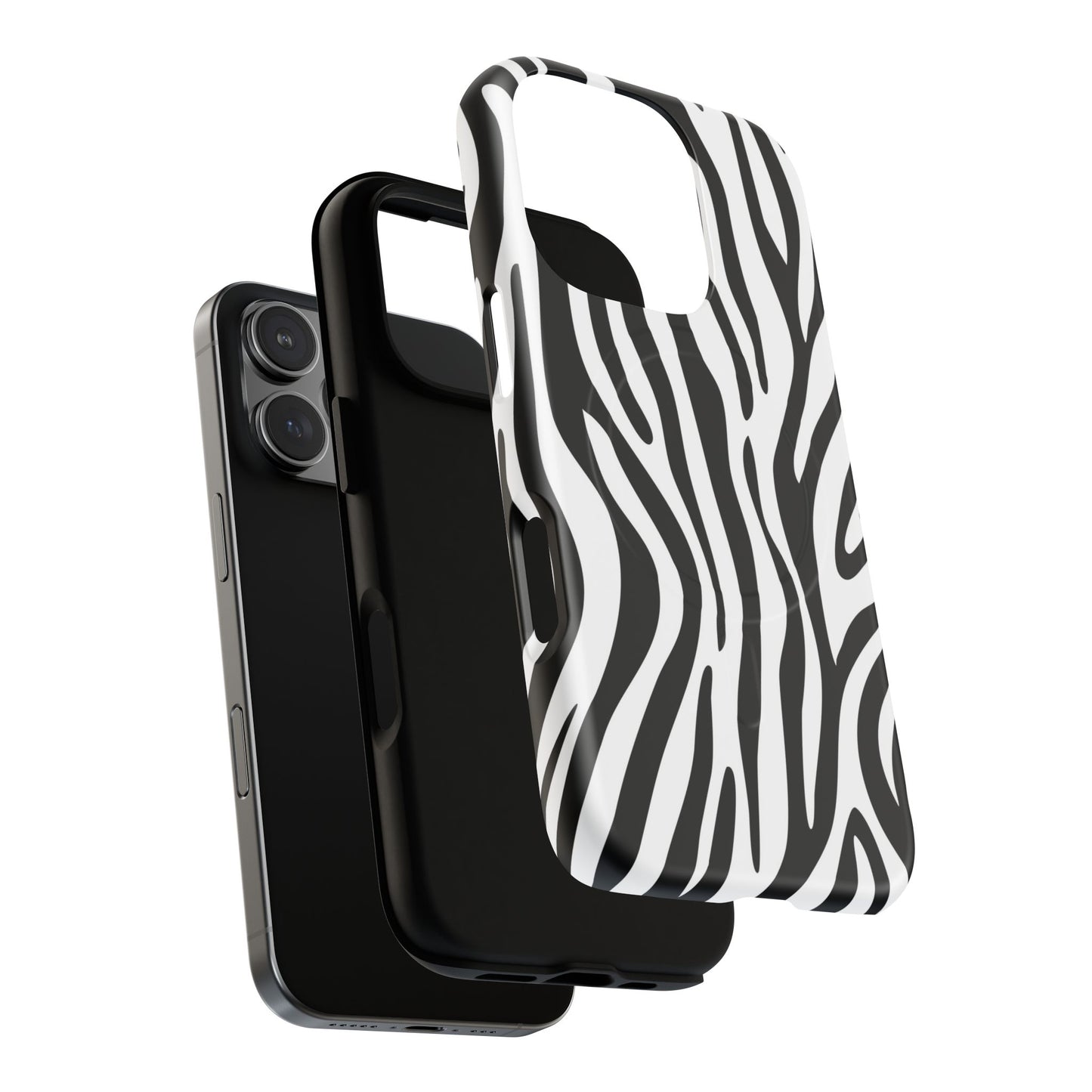 Zebra Print Tough Magnetic Phone Case