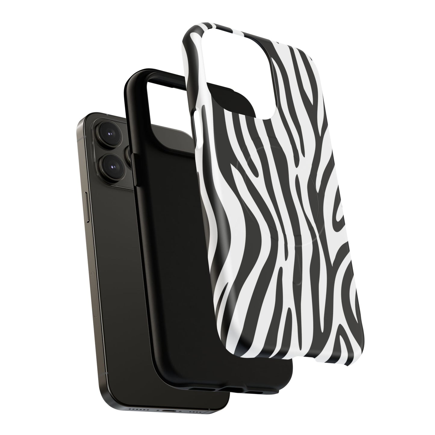 Zebra Print Tough Magnetic Phone Case