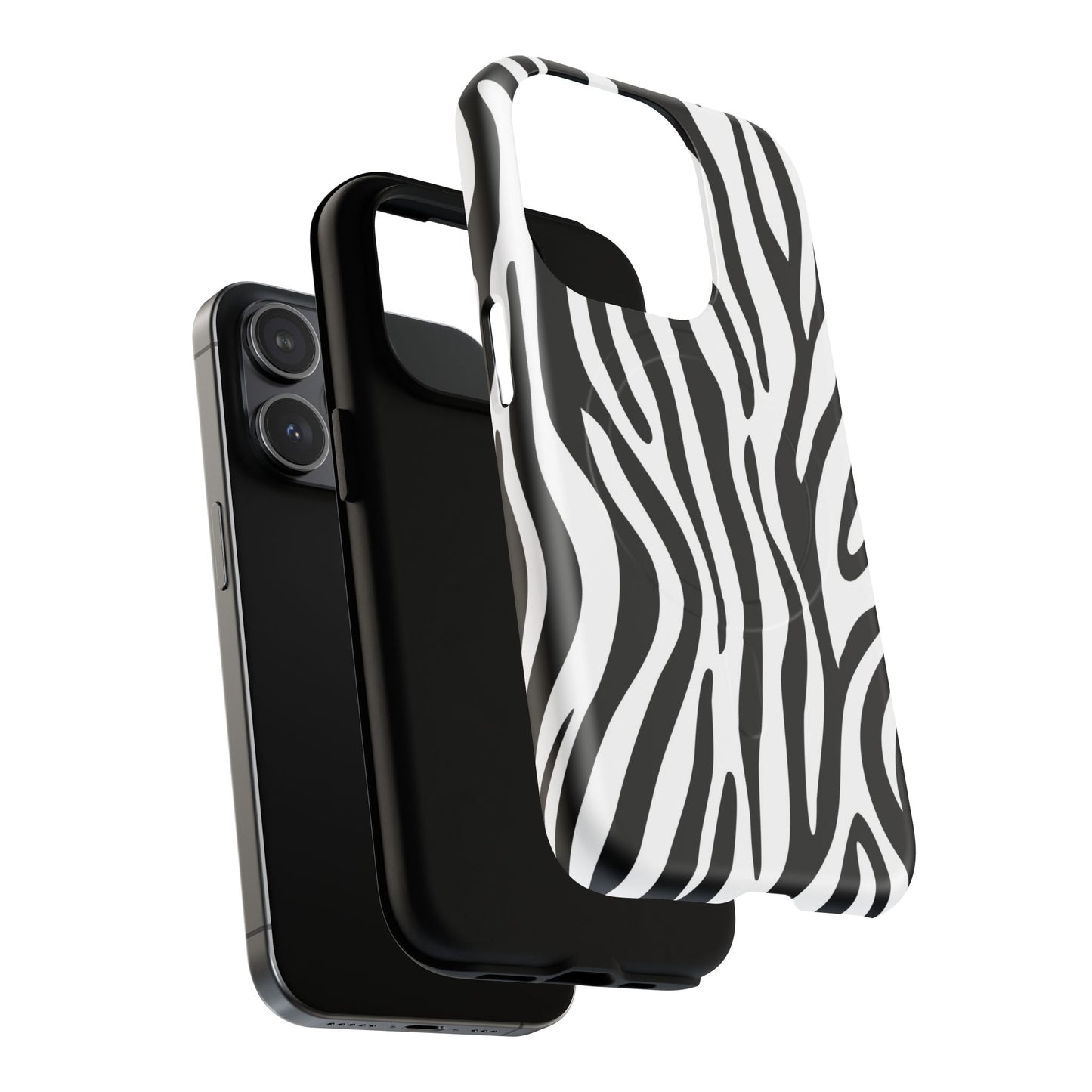 Zebra Print Tough Magnetic Phone Case