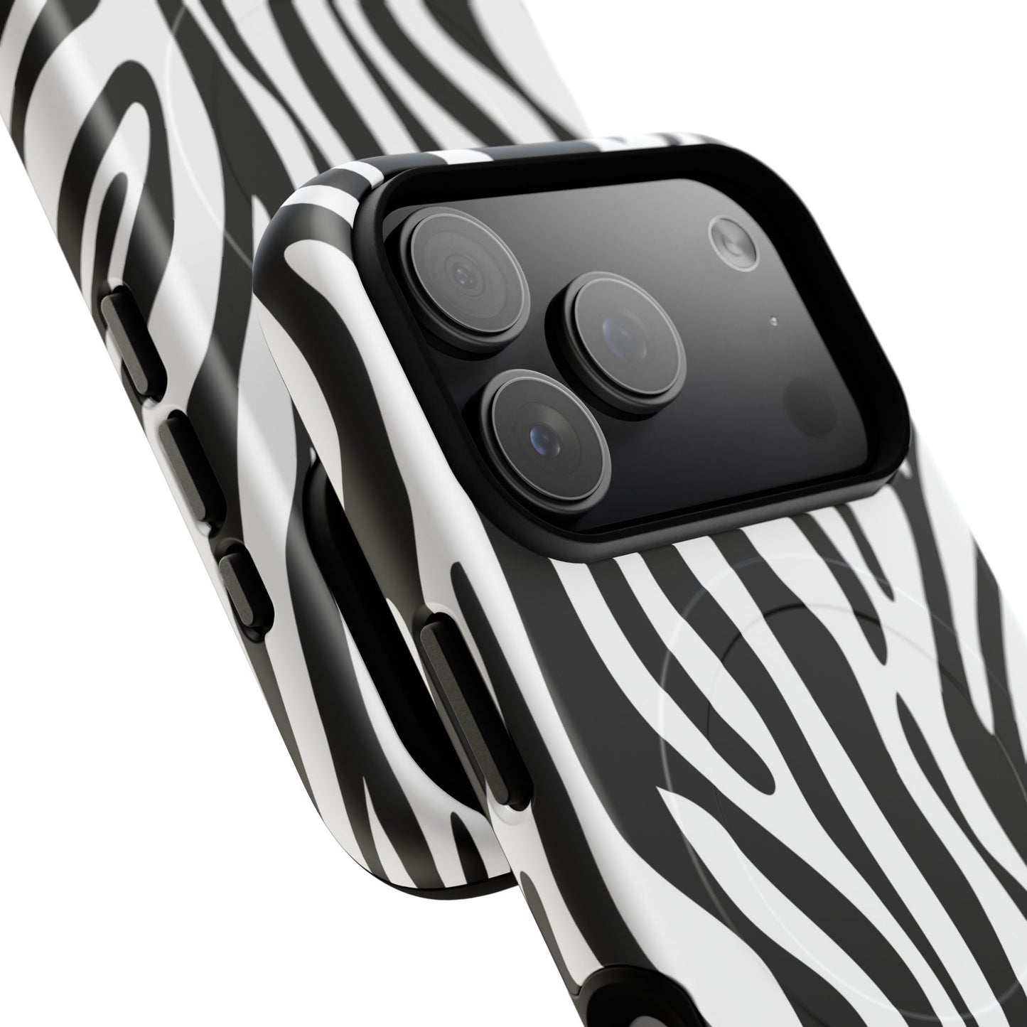 Zebra Print Tough Magnetic Phone Case
