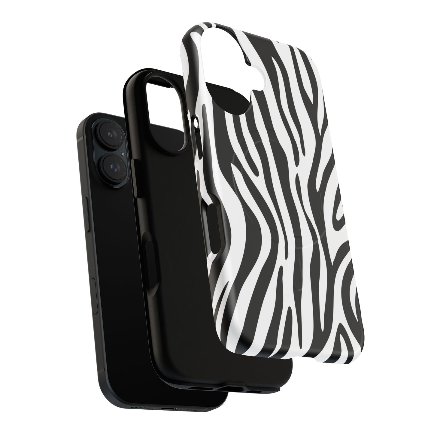 Zebra Print Tough Magnetic Phone Case
