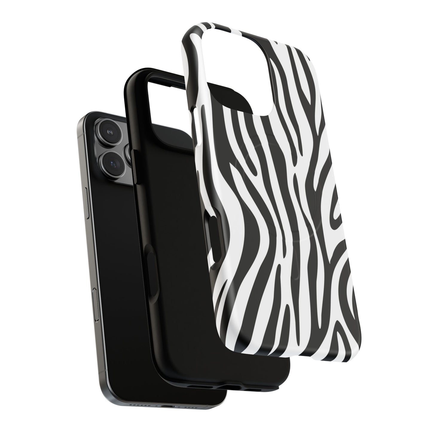 Zebra Print Tough Magnetic Phone Case