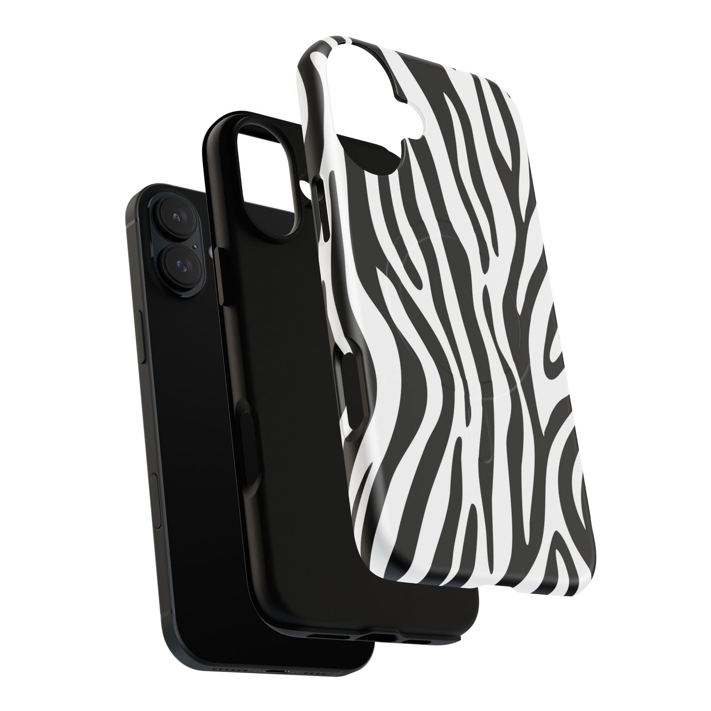 Zebra Print Tough Magnetic Phone Case