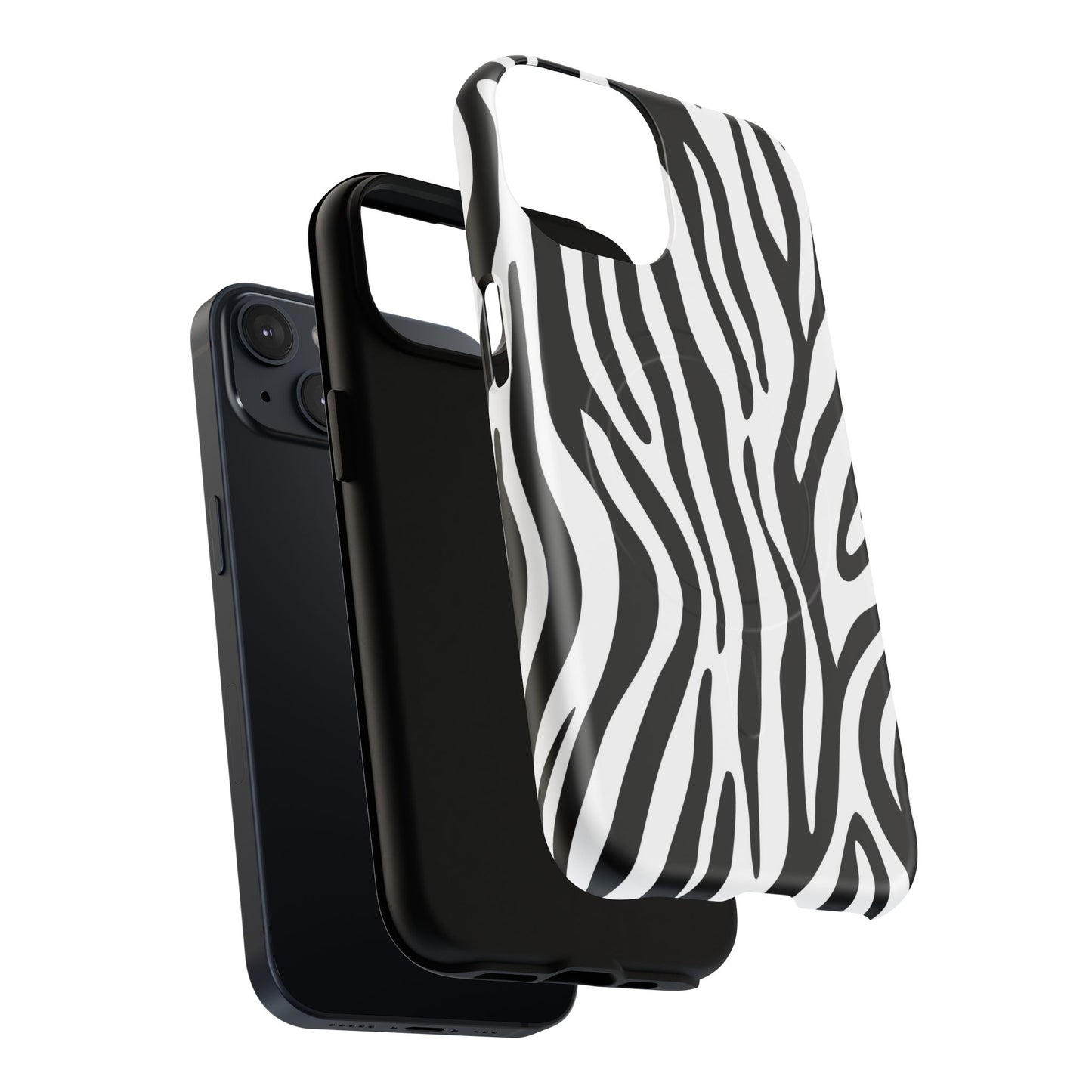 Zebra Print Tough Magnetic Phone Case