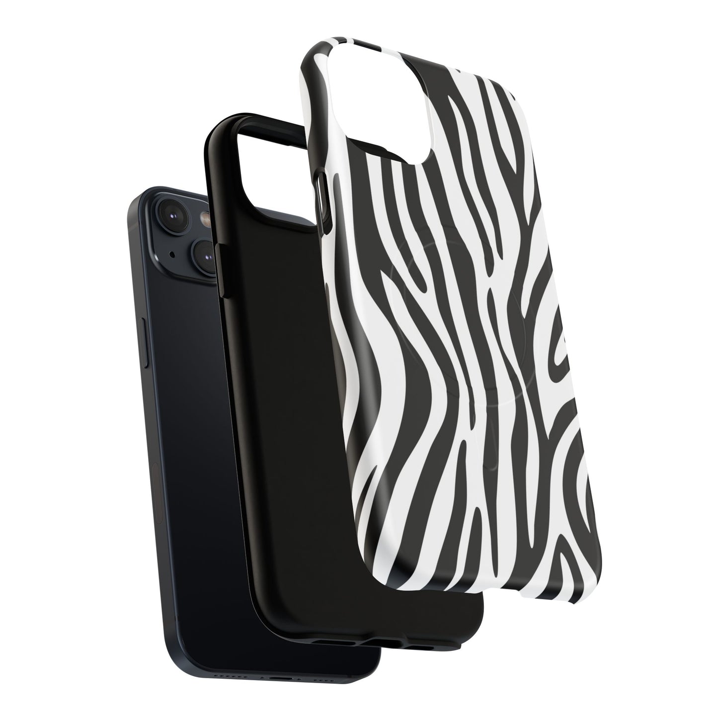 Zebra Print Tough Magnetic Phone Case