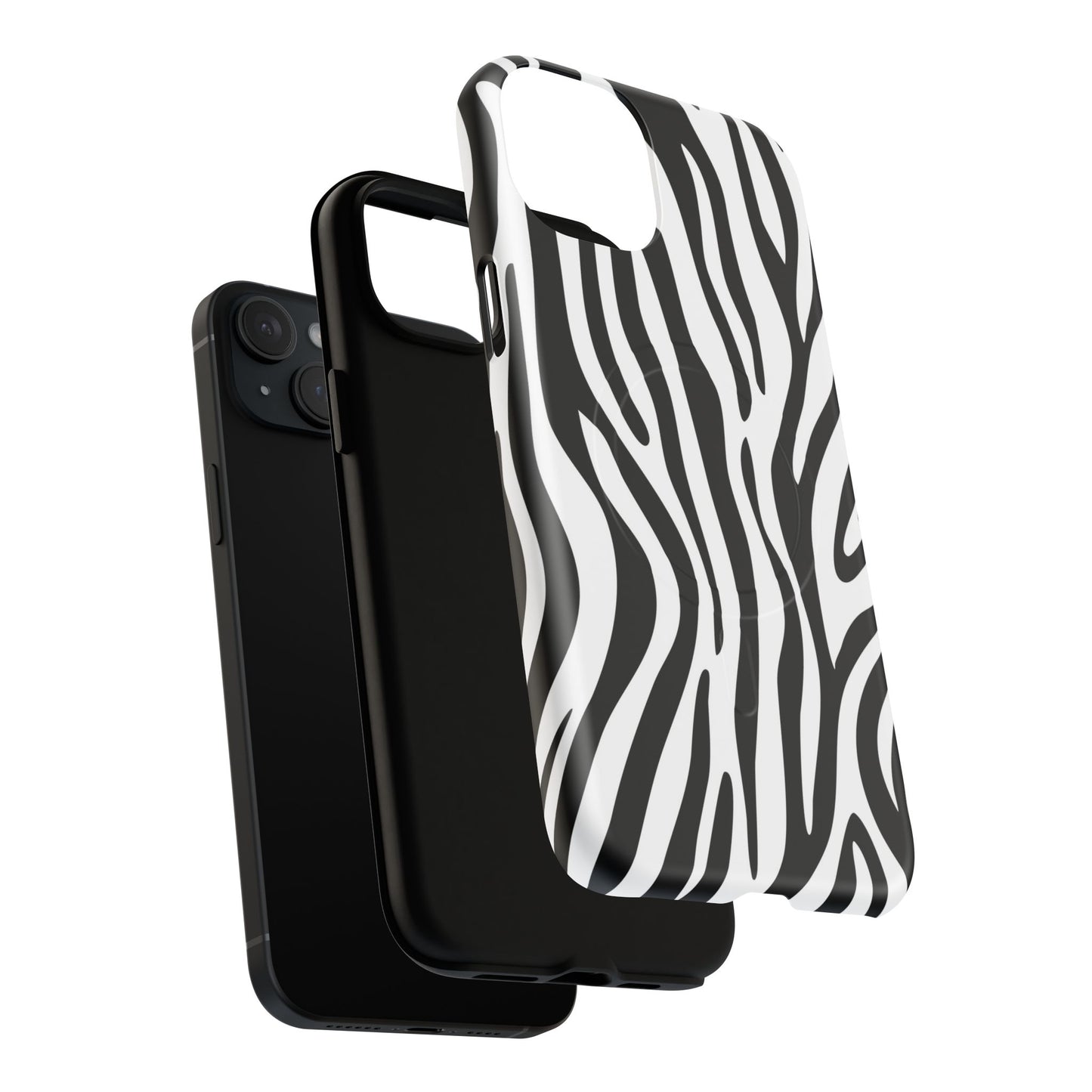Zebra Print Tough Magnetic Phone Case