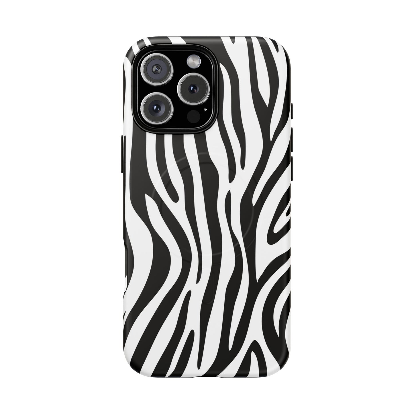 Zebra Print Tough Magnetic Phone Case