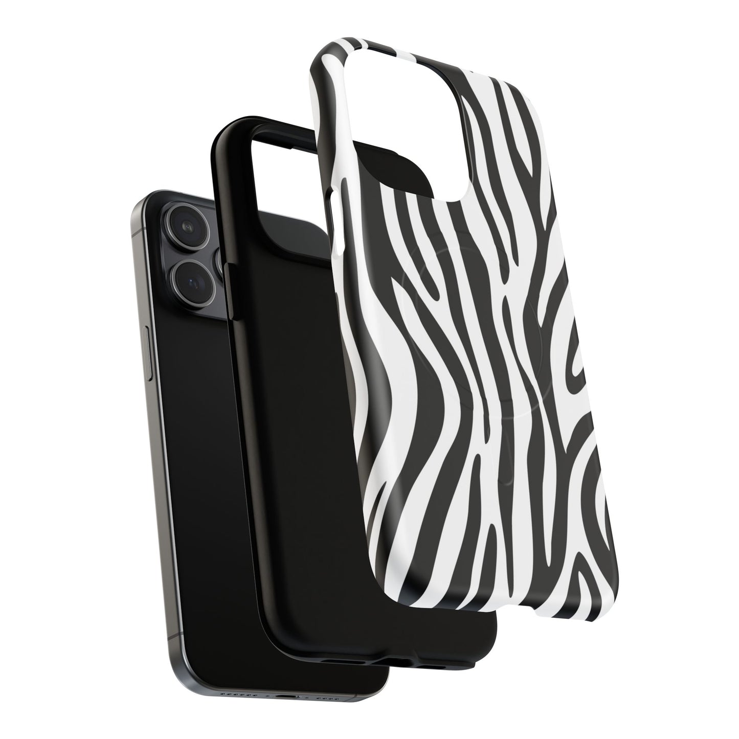 Zebra Print Tough Magnetic Phone Case