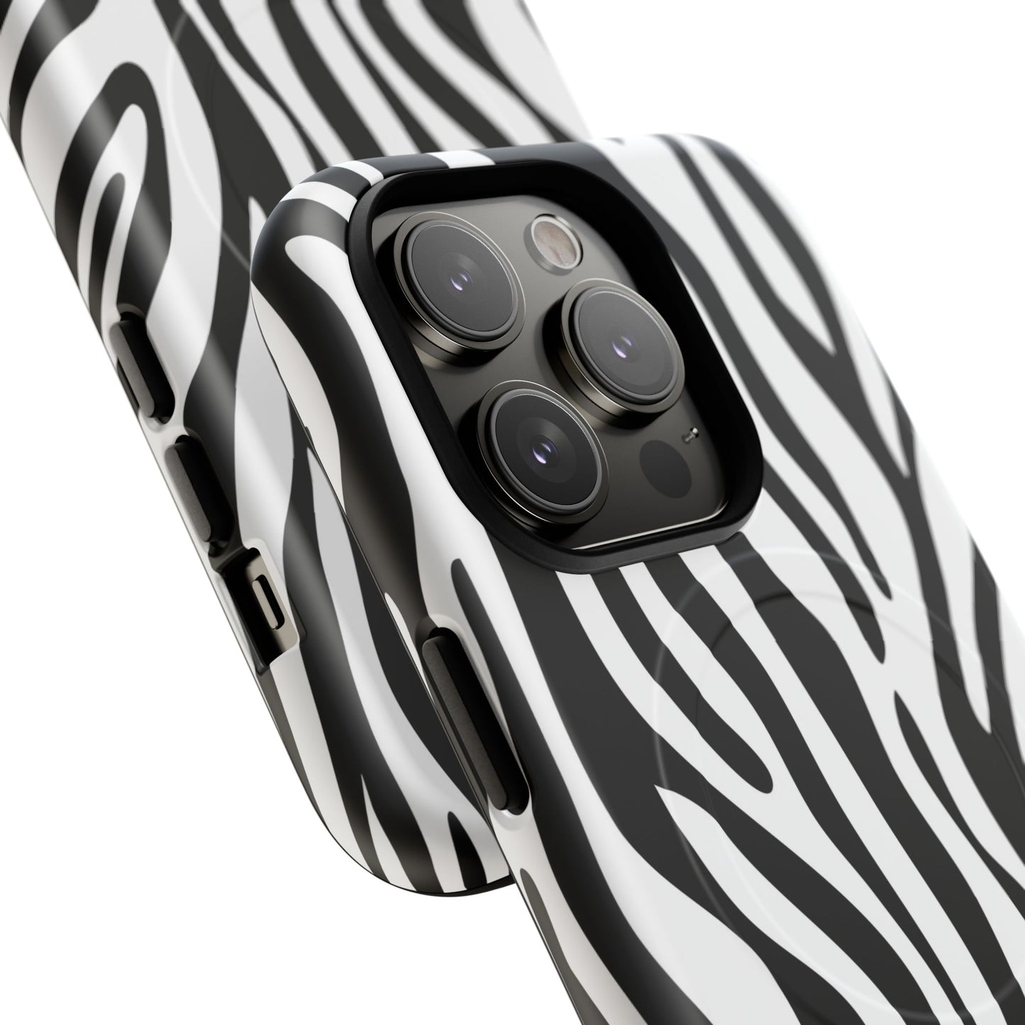 Zebra Print Tough Magnetic Phone Case