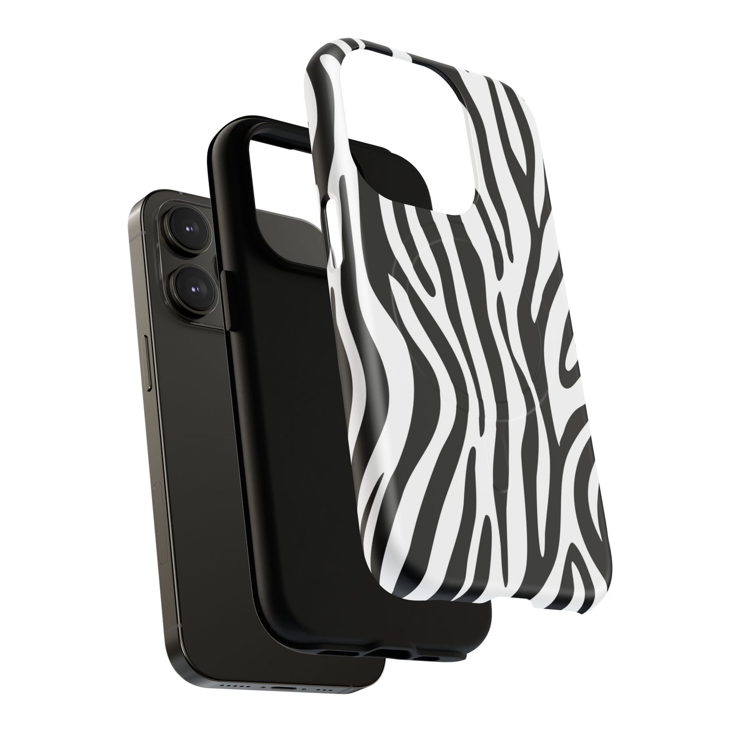 Zebra Print Tough Magnetic Phone Case