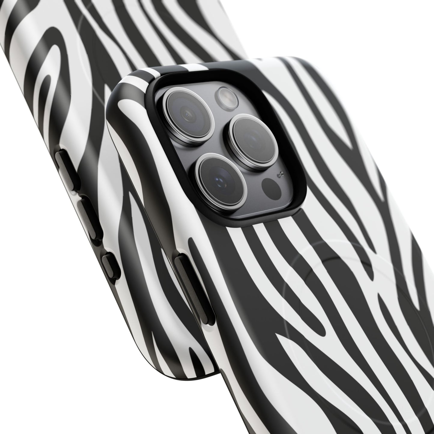 Zebra Print Tough Magnetic Phone Case